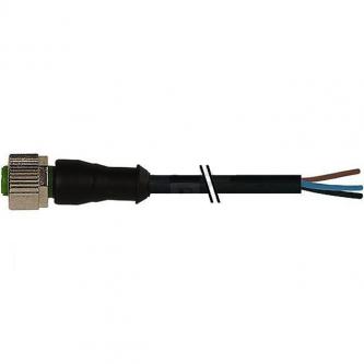Sensor cable M12, 4-pin straight, 2 m